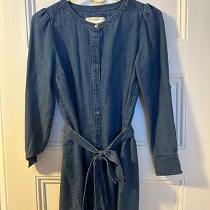 Loft denim shirt dress